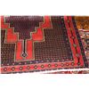 Image 2 : 100% hand made Iranian wool carpet runner "Sane" with triple medallion, black and blue background, g