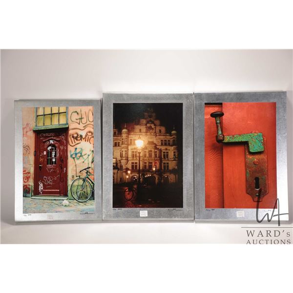 Julie Witten-Land, limited edition prints applied to formed sheet metal including " Scribble ( in De