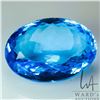Image 1 : 49.32 ct Certified Royal Blue Topaz gemstone , Certificate provided by consignor