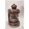 Image 3 : Two vintage ship's lanterns including larger painted and small one marked "Bow Light"