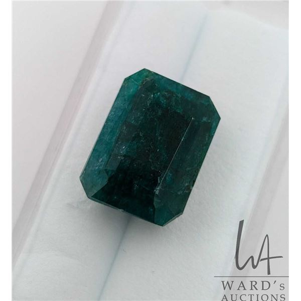 10.16 ct Certified Colombia Emerald gemstone, Certificate provided by consignor