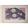 Image 3 : Cathy Ross framed limited edition print of fish on platter, 21/30, pencil signed by artist, overall 