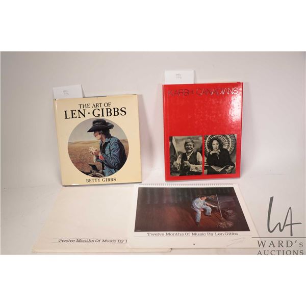 Two hardcover books including The Art of Len Gibbs by Betty Gibbs, hand signed by Len and Betty on i