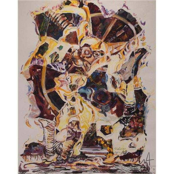 Velma Heath, artist signed watercolour painting, titled on verso "Little Landscape" dated Apr. 08, 2