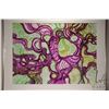 Image 1 : Velma Heath, artist signed watercolour painting, titled on verso "Purple Monster" dated Apr. 23 2010