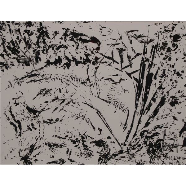 Velma Heath, artist signed untitled abstract watercolour painting, dated '07, 9" X 11"