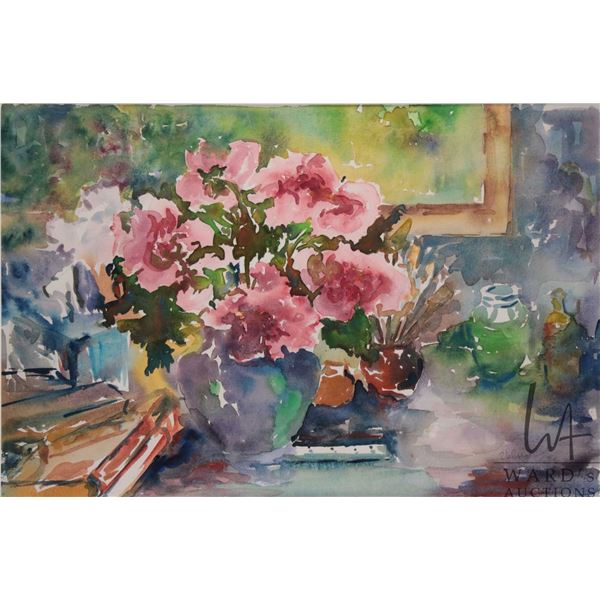 Velma Heath, artist signed watercolour painting, titled on verso "In the Gloomin" 15 1/2" X 20 1/2"