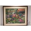 Image 2 : Velma Heath, framed acrylic on canvas, titled on verso "Flower Garden", artist signed, 21 1/2" X 27"