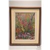 Image 1 : Velma Heath, framed acrylic on canvas, titled on verso "Vera's Garden", 15 1/2" X 11 1/2"