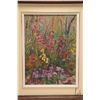 Image 2 : Velma Heath, framed acrylic on canvas, titled on verso "Vera's Garden", 15 1/2" X 11 1/2"