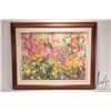 Image 2 : Velma Heath, framed acrylic on canvas, titled on verso " Flower Garden", 17" X 23". Note: Not availa