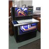Image 1 : Vintage Rock-Ola model 747, 45 rpm juke box containing several 45 rpm records, working some what rel