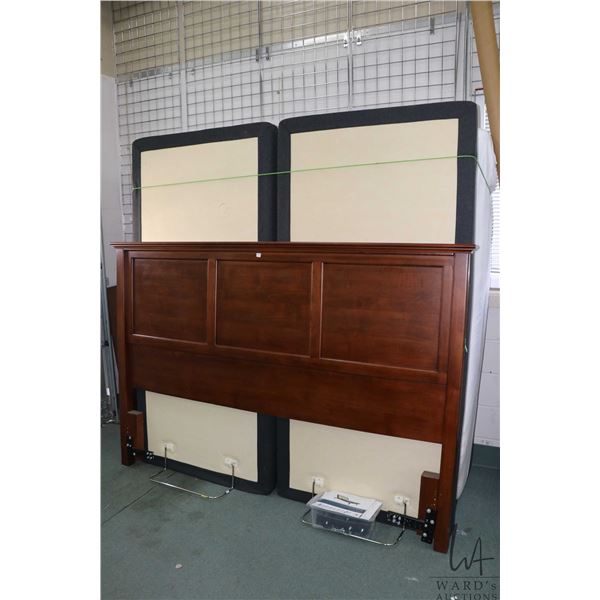 Two Tempur- Pedic UP 20 Twin Long electronic bases, each 38" wide, together are a King size base. In