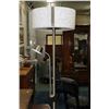 Image 2 : Quality modern stainless steel floor lamp with glass diffused shade and mid height reading lamp, wor