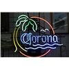 Image 1 : Genuine Neon sign "Corona", 24" X 25", working at time of cataloguing. Note: Not available for shipp