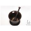 Image 2 : Cast iron 6" high mortar and pestle