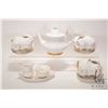 Image 1 : Selection of Royal Albert "Val D'Or" china tableware including teapot, open cream and sugar with tra