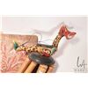 Image 3 : Selection of Indonesian collectibles including painted dragon mobile and chimes plus a carved reptil