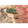 Image 6 : Selection of Indonesian collectibles including painted dragon mobile and chimes plus a carved reptil
