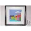 Image 2 : (Jackie) Jacobson framed limited edition print of abstract architecture, mat numbered 7/100, pencil 