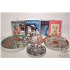 Image 1 : Four Chinese and Japanese chargers 10" to 16" and a selection of Arts of Asia books