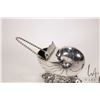 Image 2 : Birk sterling silver shell motif sweet meat dish, a pair of sterling silver sugar tongs and a silver