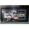 Image 1 : Framed Grant Fuhr hockey collage titled Grant Fuhr Night, "The Edmonton Oilers Honour Number 31" fro