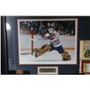 Image 2 : Framed Grant Fuhr hockey collage titled Grant Fuhr Night, "The Edmonton Oilers Honour Number 31" fro