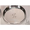 Image 3 : Six Birks sterling coaster monogramed "L"