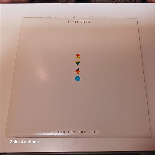 Elton John - Too Low For Zero: Geffen Reocrds, 1983