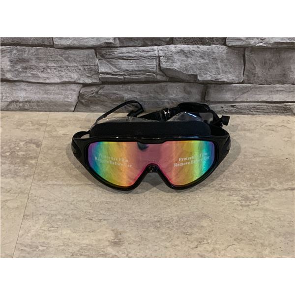 Big Frame Swimming Goggles - Black Colour Plated - New