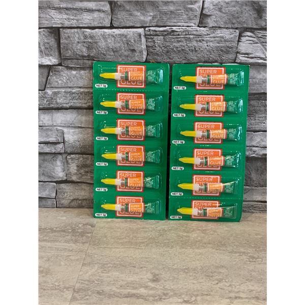 Super Strong Glue - 12 Pack - 3g ea - New