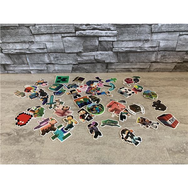 Lot of 4 - Minecraft Stickers - Approx 50 Stickers per Pack - New