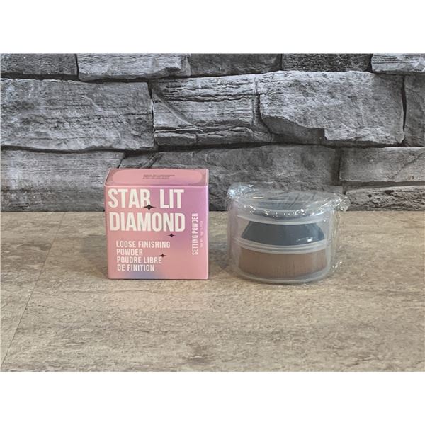 Star Lit Diamond  - Pink Loose Finishing Powder & Applicator Brush - 6g - New