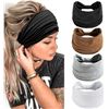 Image 1 : Wide Headbands for Women - 4 Pack - Assorted Colours - New
