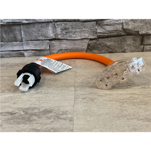 Generator 30 Amp Adapter Plug - #-Prong to 5-15R or 5-20R Female - New