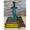 Image 2 : Minecraft Inflatable Swords - 12 PCs - New