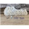 Image 1 : Neon LED "Cheers" Wall Light - USB Powered - White - New