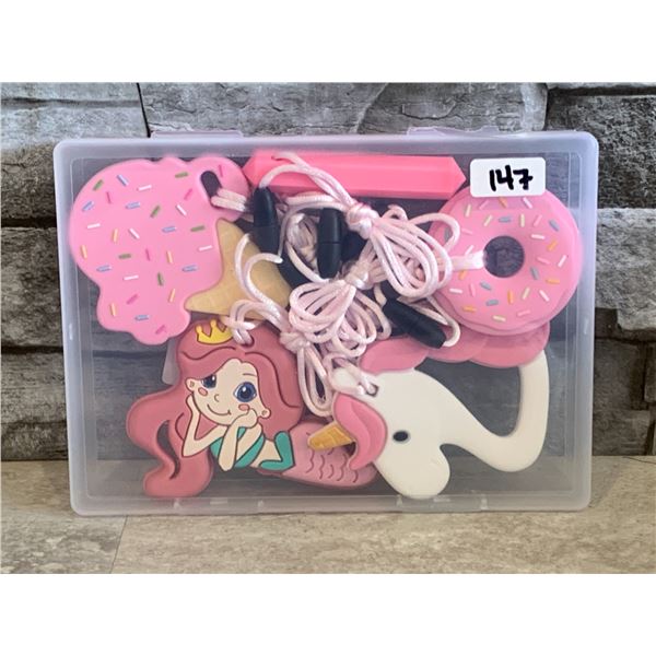 Silicone Teething Necklaces - 5 Pack - New