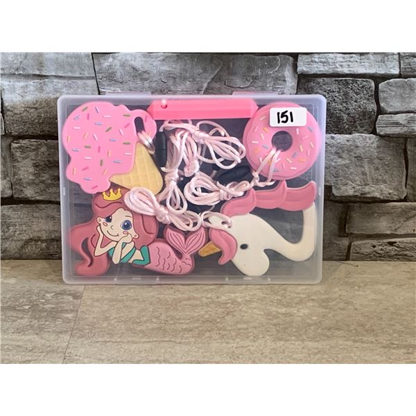 Silicone Teething Necklaces - 5 Pack - New