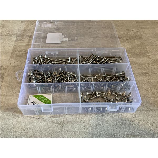 Stainless Steel Self Tapping Sheet Screws Kit - #8 Assorted - 240 Pcs - New
