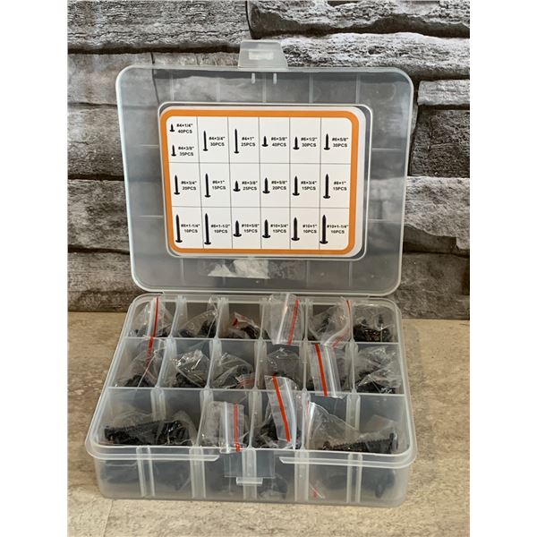 Stainless Steel Phillips Pan Head Self-Tapping Screws - Assorted - 410 Pcs - New