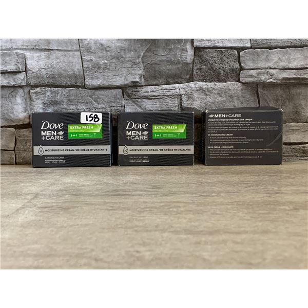 Lot of 3 Dove Men+ Care Soap - 3-in-1 - Extra Fresh Refreshening - New