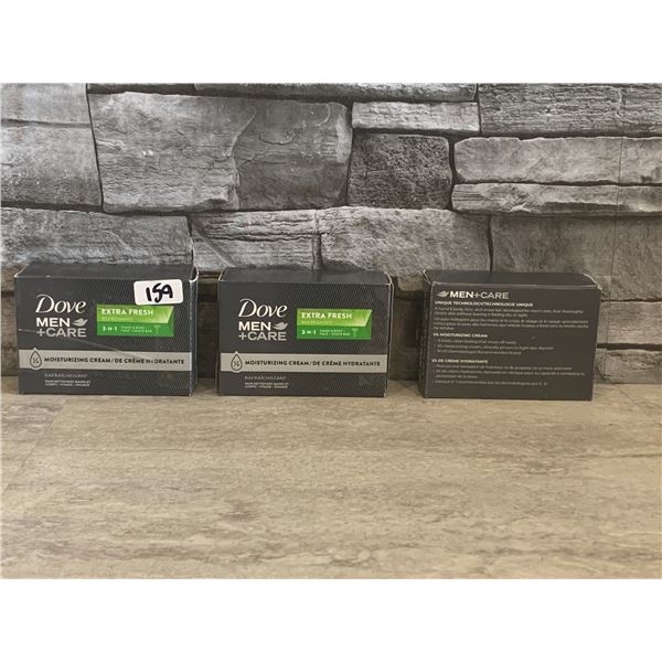 Lot of 3 Dove Men+ Care Soap - 3-in-1 - Extra Fresh Refreshening - New