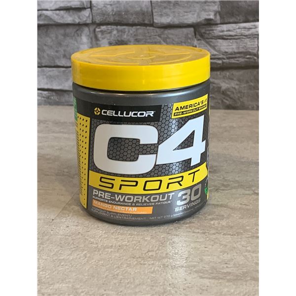 Cellucor C4 Sport Pre-Workout - Mango Nectarine - 30 Serving - 270g - BB: 07/2026 - New
