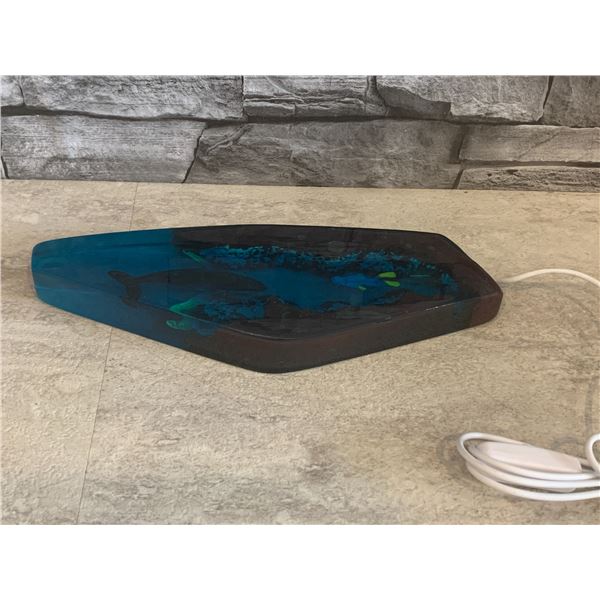 Resin Night Light - Diver with Whale - New