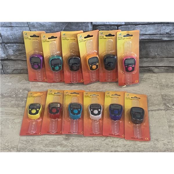 LED Electronic Finger Counter - 12 Pcs - New