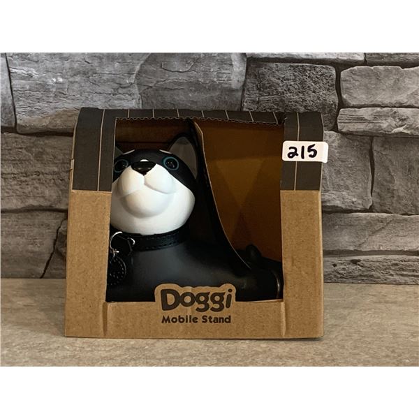 Cute Cell Phone Holder -  Dog - Black & White - New