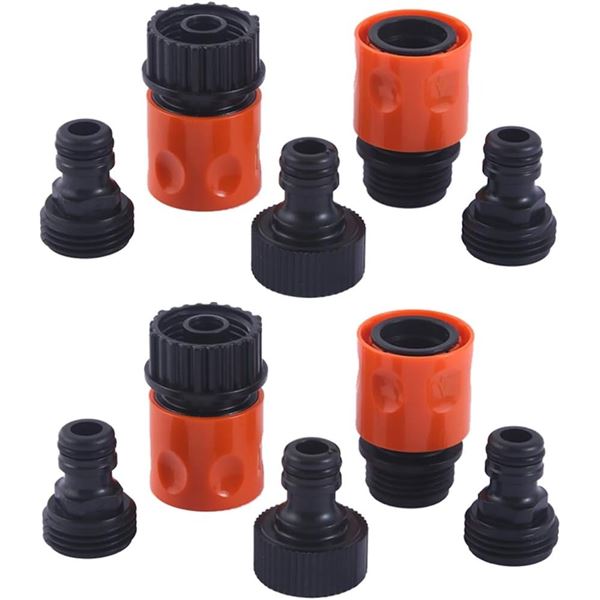 Plastic Garden Quick Connect - 2 Sets - New