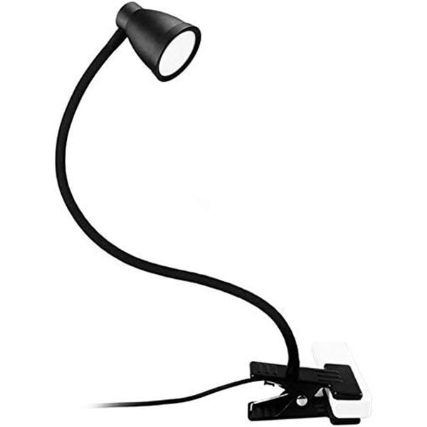 LED Reading Light with Clip - Black - New